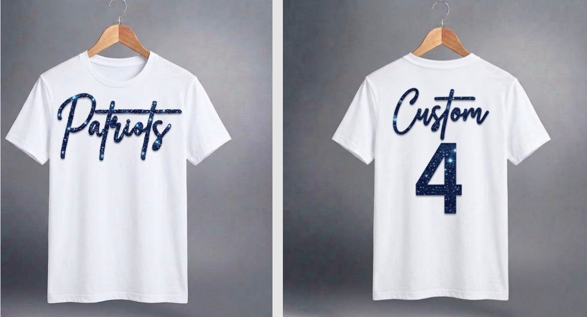 Patriots with custom name and number