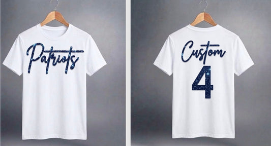 Patriots with custom name and number