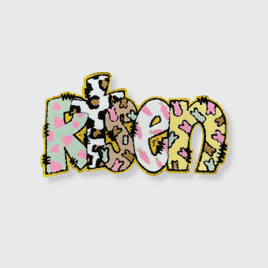Easter risen iron on patch