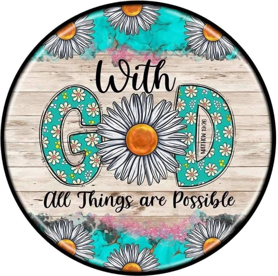 With GOD Sticker