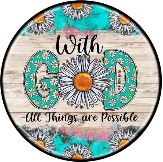 With GOD Sticker