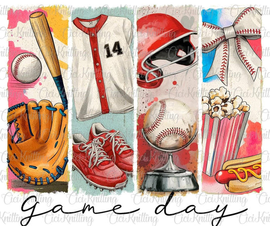 Baseball game day DTF transfer