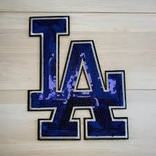 LA sequins iron on patch