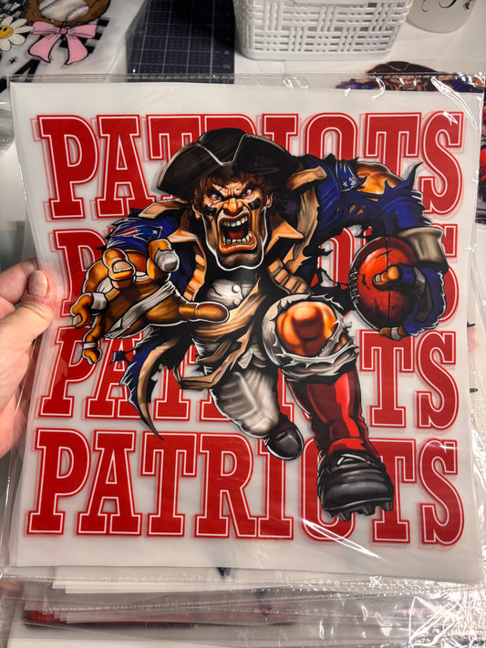 Patriots DTF transfer