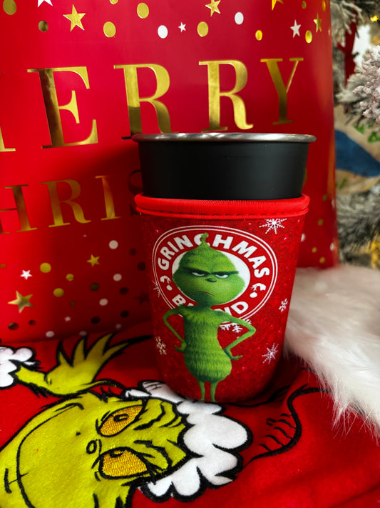 Grinchmas blend Reusable cup sleeve