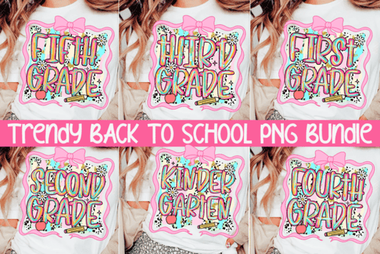 Pink Brushstroke Back to School Bundle