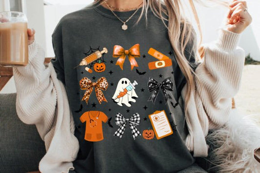 Nurse theme Halloween tshirt or crewneck