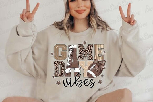 Football game day vibes tshirt