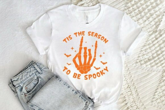Halloween Tshirt the season to be spooky shirt or crewneck