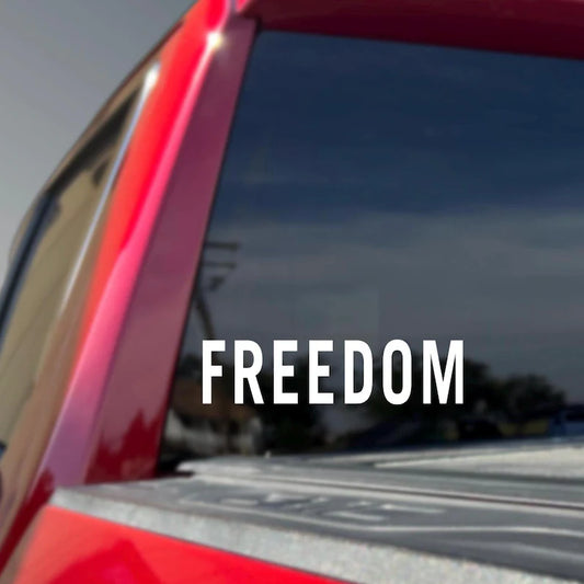 Freedom window/car waterproof decal